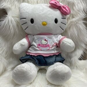 NEW BUILD A BEAR HELLO KITTY plush with school outfit RARE